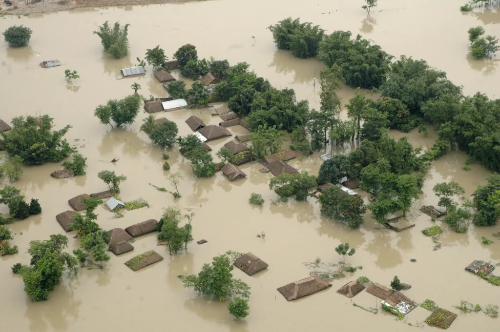 Flood-affected areas