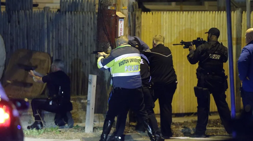 Manhunt for a shooting suspect in progress