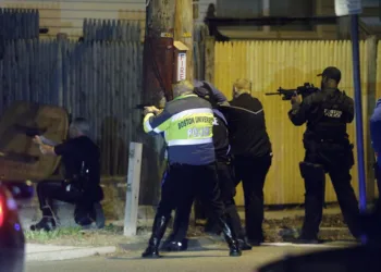 Manhunt for a shooting suspect in progress