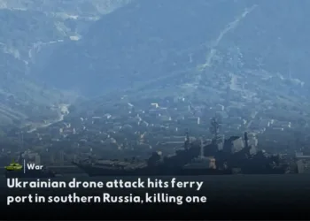 Ukrainian drone attack hits ferry port in Russia