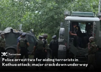 Police arrest two for aiding terrorists