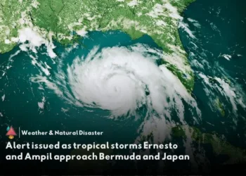 Ernesto and Ampil storms pose threats