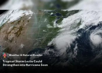 Tropical Storm Leslie may become hurricane soon