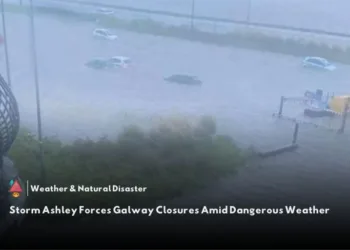 Storm Ashley forces closures in Galway beaches