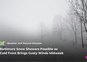 Baltimore faces snow showers and strong winds