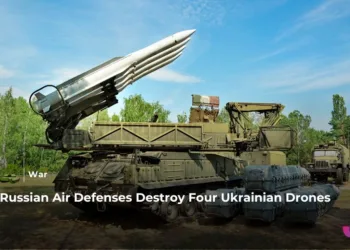 Russian Air Defenses Intercept Ukrainian Drones