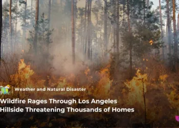 Wildfire Sweeps Los Angeles Hillside Homes